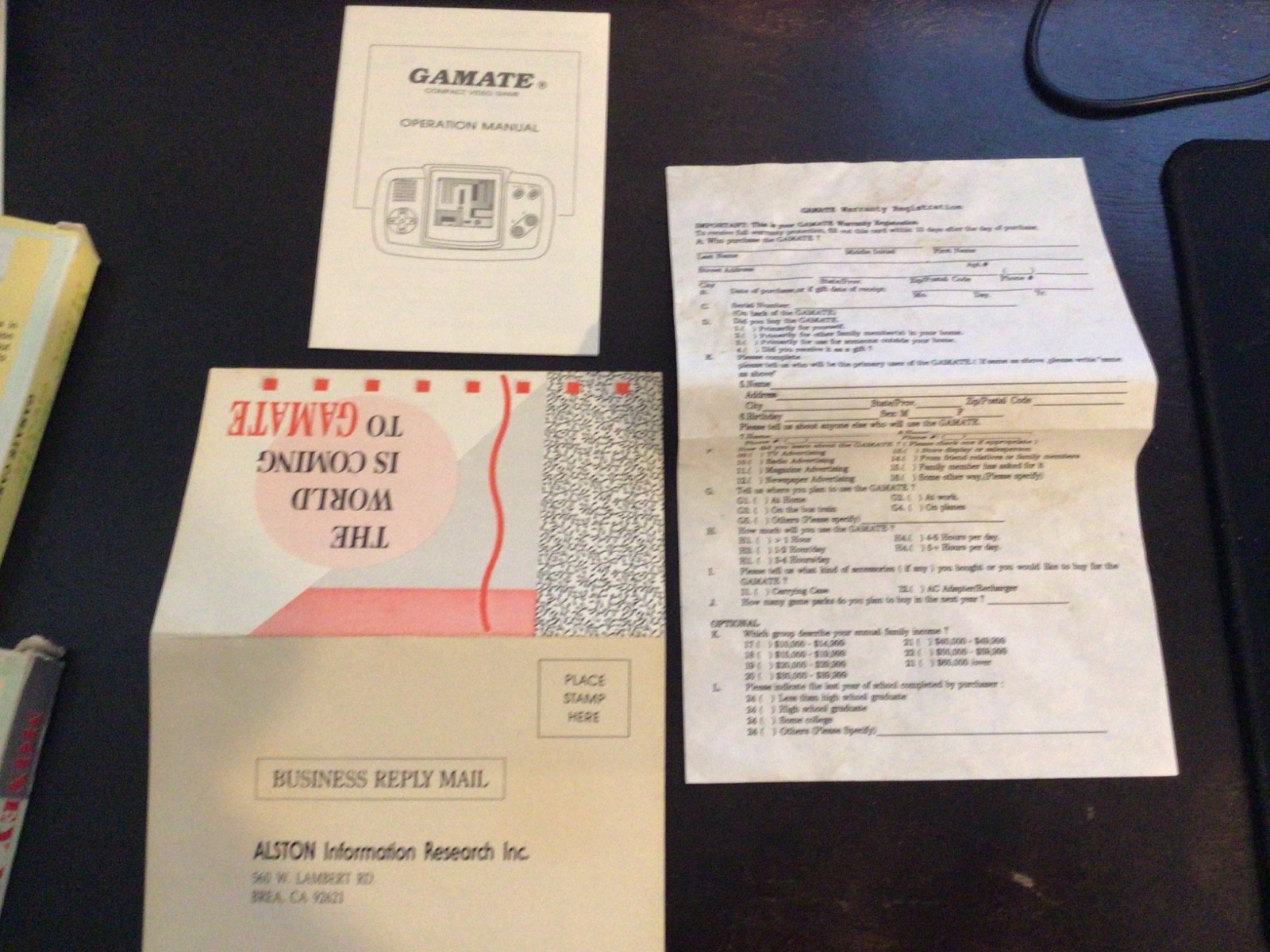 Alston Bit Corp Gamate System Rare USA Release CIB 13 Games & 4in1 Super Brick
