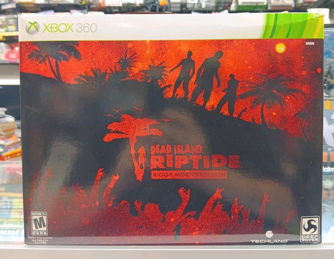 Dead Island Riptide Collectors Ed. Xbox 360. Game Factory Sealed, Box Open.