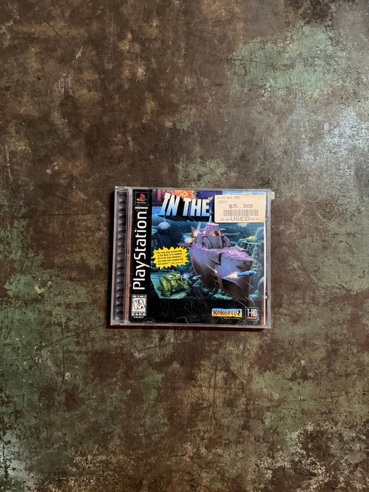 In The Hunt PlayStation 1 PS1 Game THQ NTSC-U/C CIB Jewel Case Variant RARE