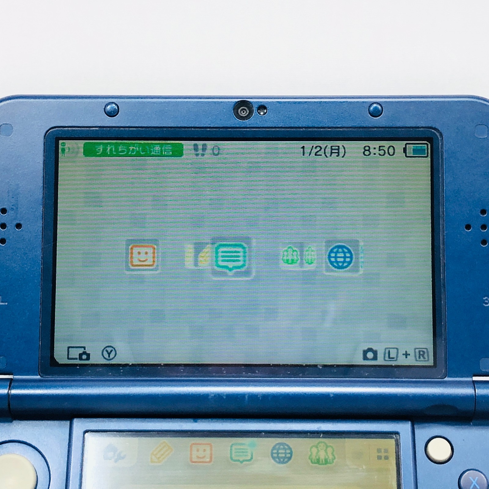 [Top IPS / EX+3] New Nintendo 3DS LL XL Metallic Blue console Japan NTSC-J 6-123