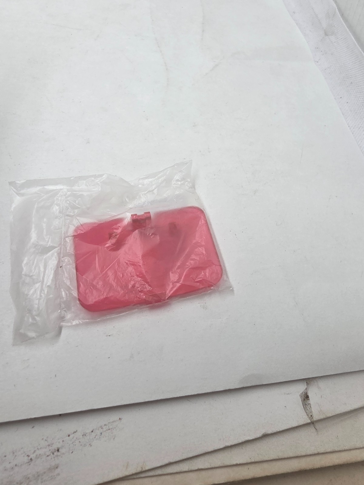 NEW Clear Red Memory Expansion Jumper Pack Cover Lid for Nintendo 64 N64 #9B