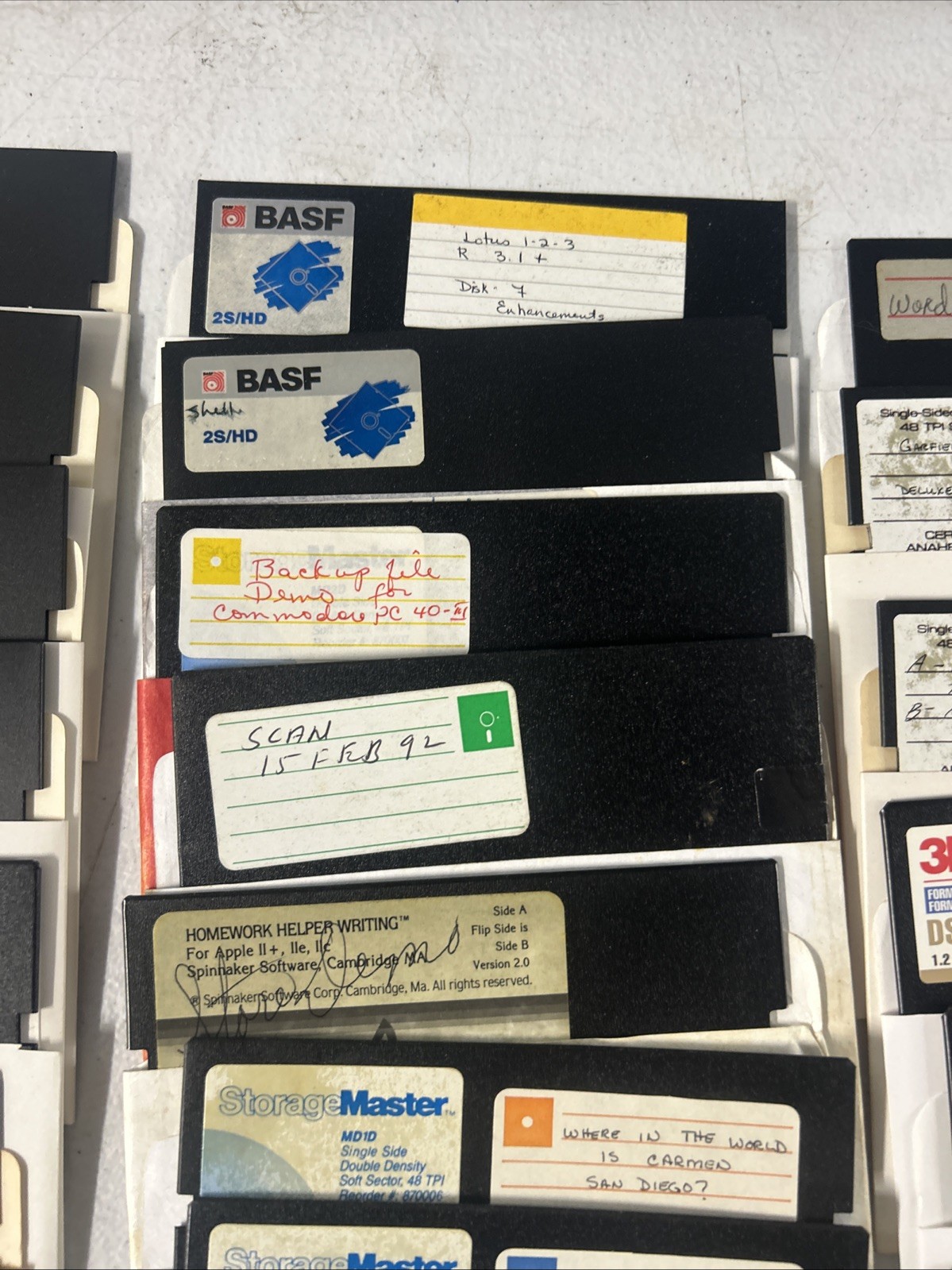 Commodore 64 Floppy Disks With Games Selling As Is for Blank Disk LOT Of 60