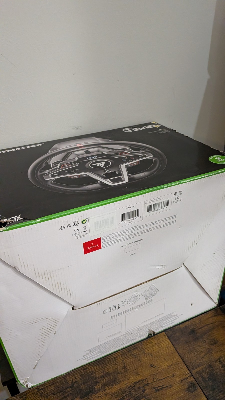 Thrustmaster T248 Racing Wheel & Pedals – Black (6495643) NEW!