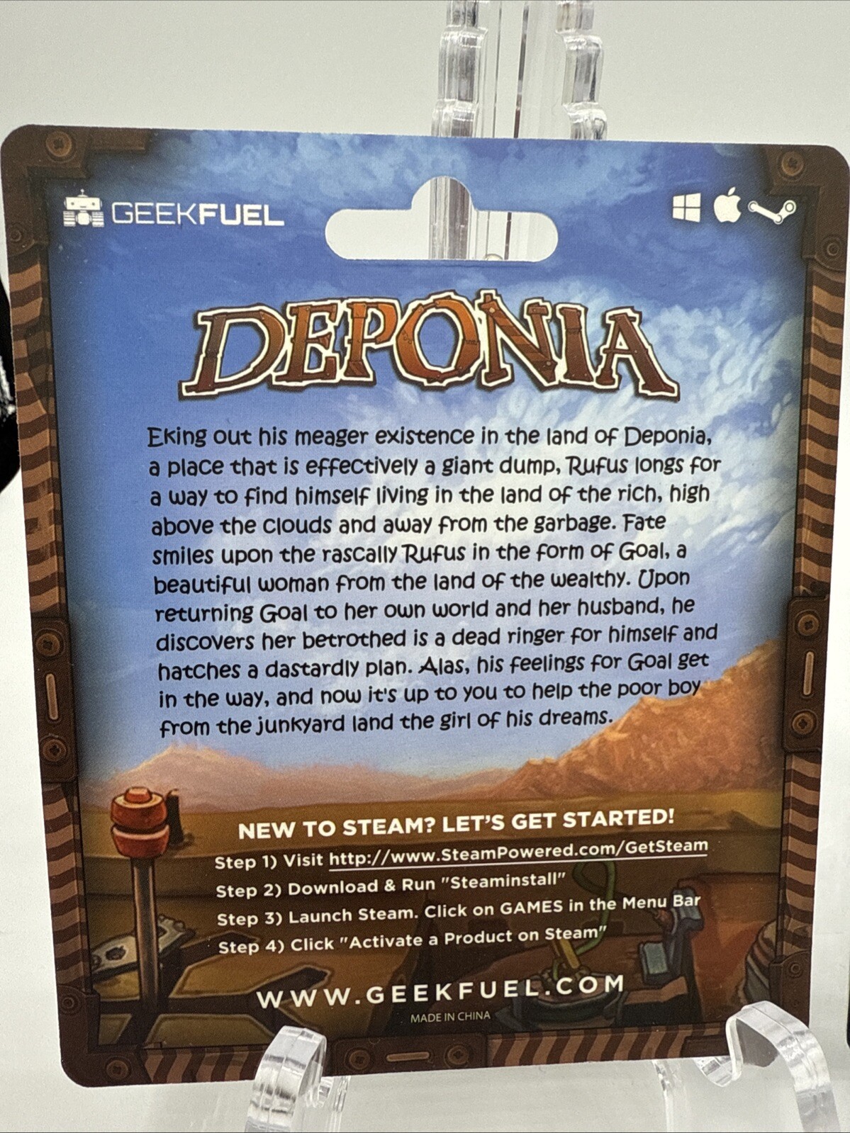 Steam Games Geekfuel Prepaid Cards – Deponia and Lumini