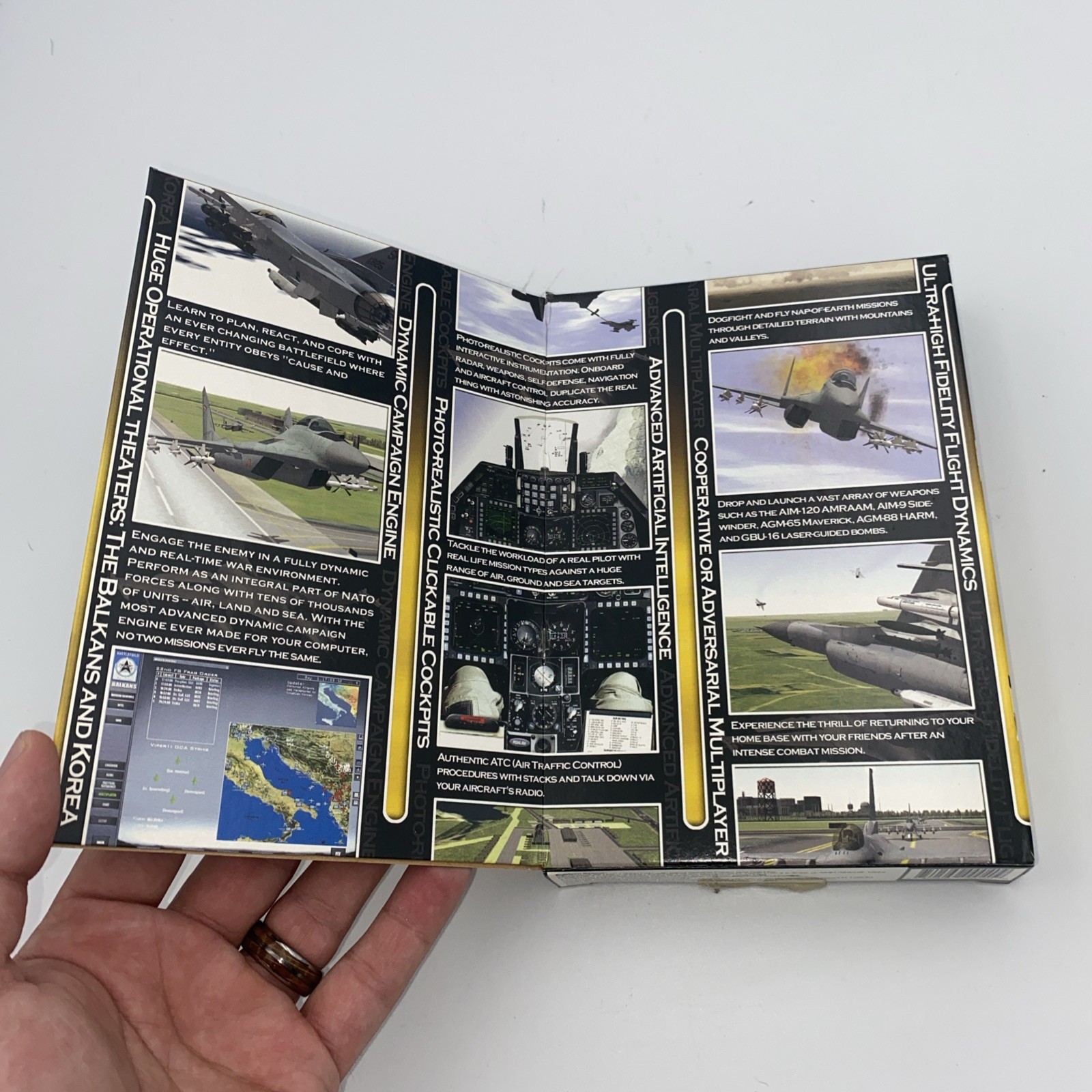Falcon 4.0 Allied Force Battlefield Series Combat Flight Simulator New open box