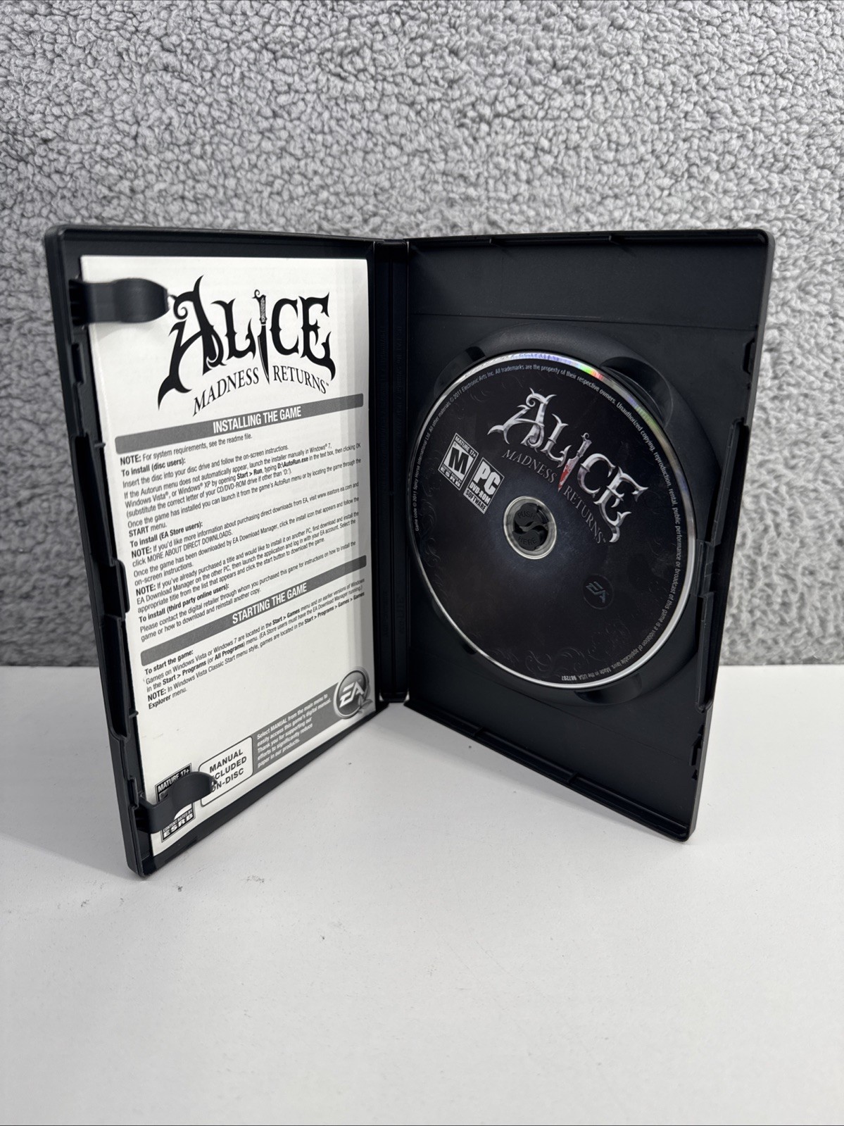 Alice: Madness Returns (PC, 2011) Complete Game Action Adventure Horror EA Rare