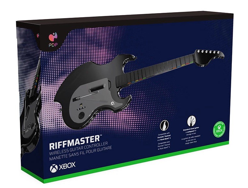 PDP RIFFMASTER Black 049-034-BK Wireless Guitar Controller for Xbox *New In Box*
