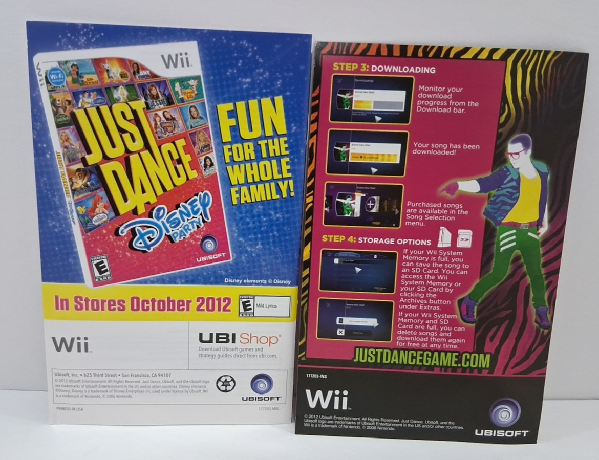 Nintendo Wii Just Dance 4 Complete Game, Case & Manual Tested & Working