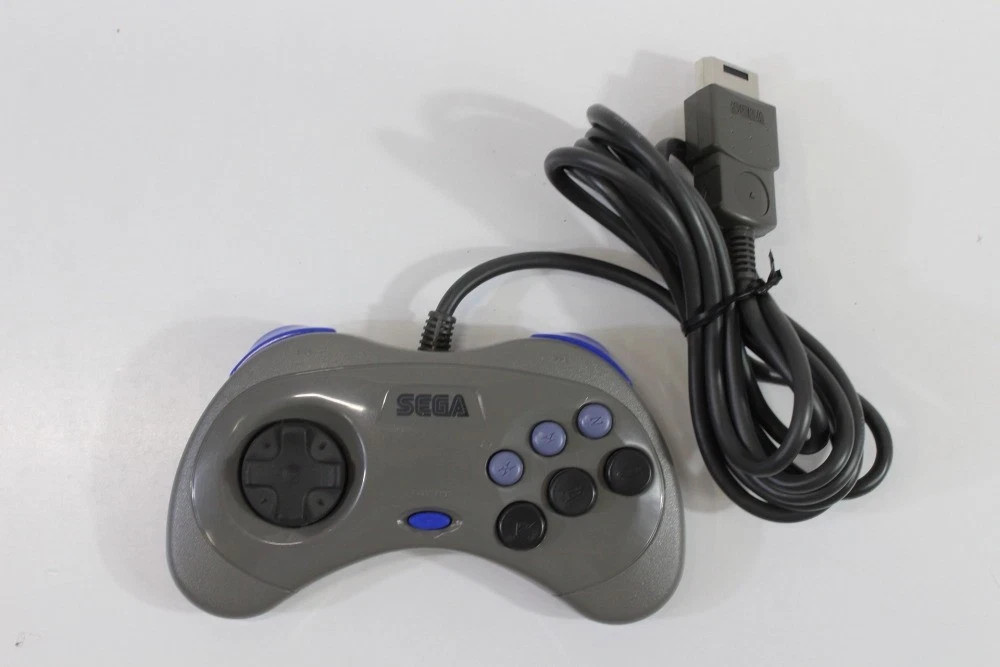Official Sega Saturn Gray Controller HSS-0101 OEM SS Japan TESTED US Seller A VG