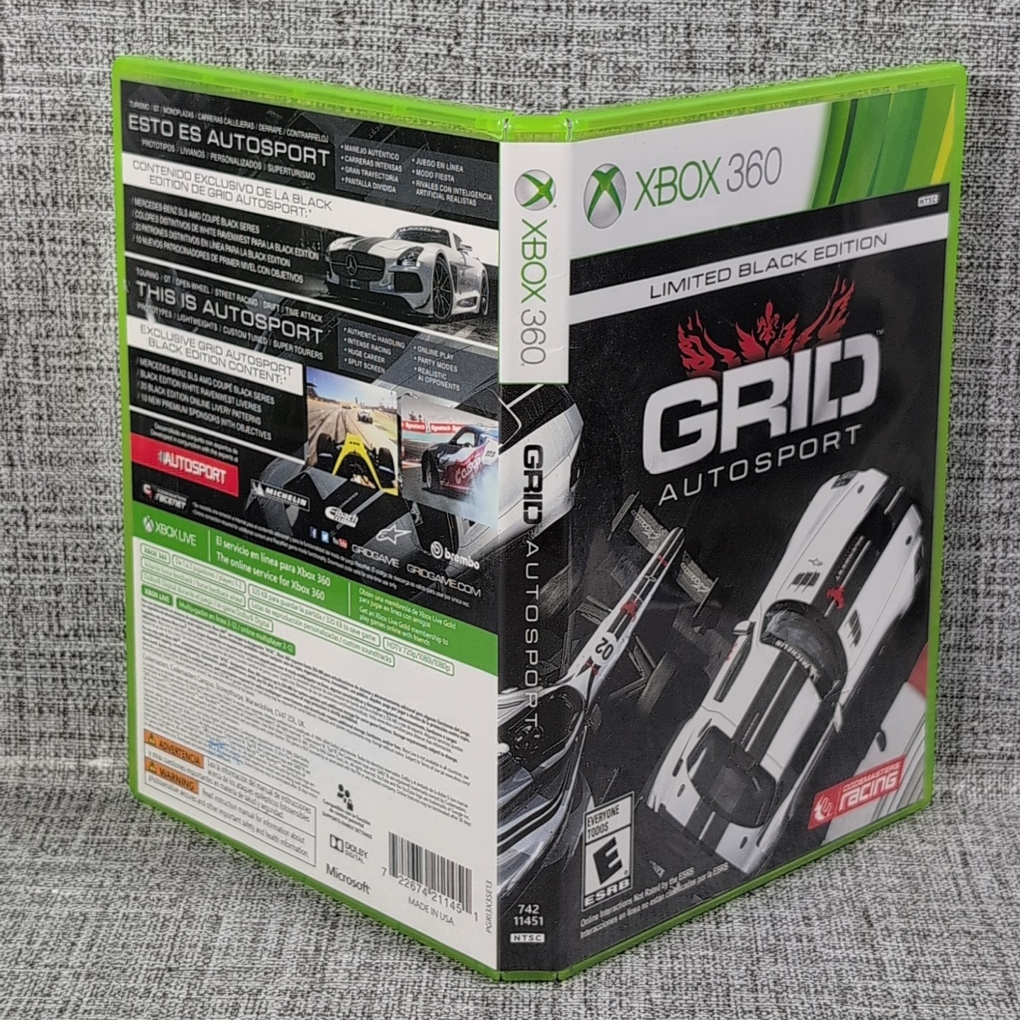 Grid Autosport: Limited Black Edition (Microsoft Xbox 360, 2014) – CIB W/ Manual