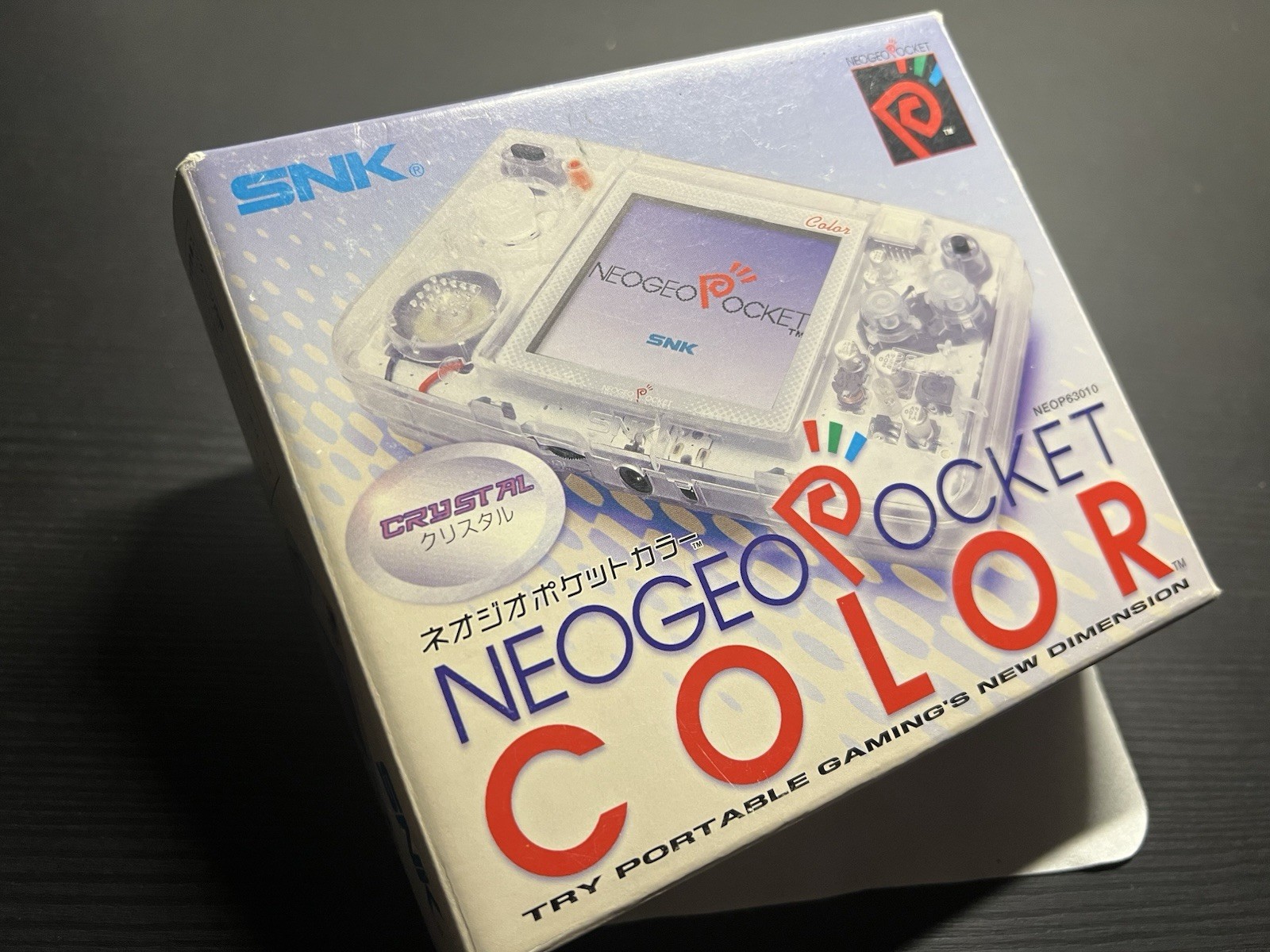 Neo Geo Pocket Color Console Slim Crystal Clear Boxed CIB + Free Game