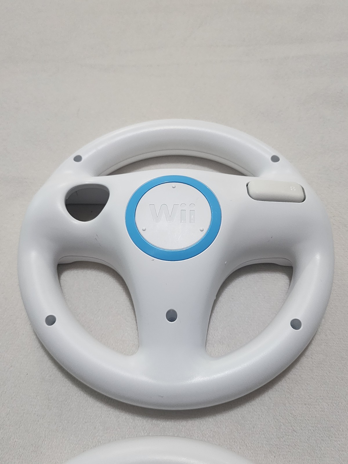 Nintendo Wii Controller Remote Steering Wheel Accessory RVL-024 OEM LOT OF 2