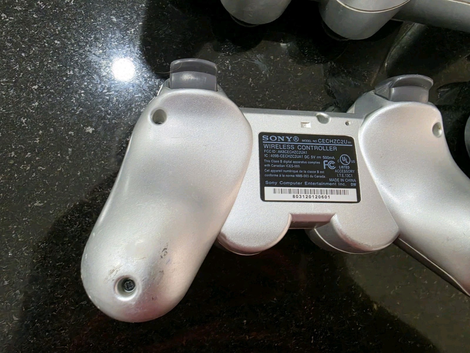 Official Sony PlayStation 3 PS3 Silver DualShock 3 Wireless Controller Read