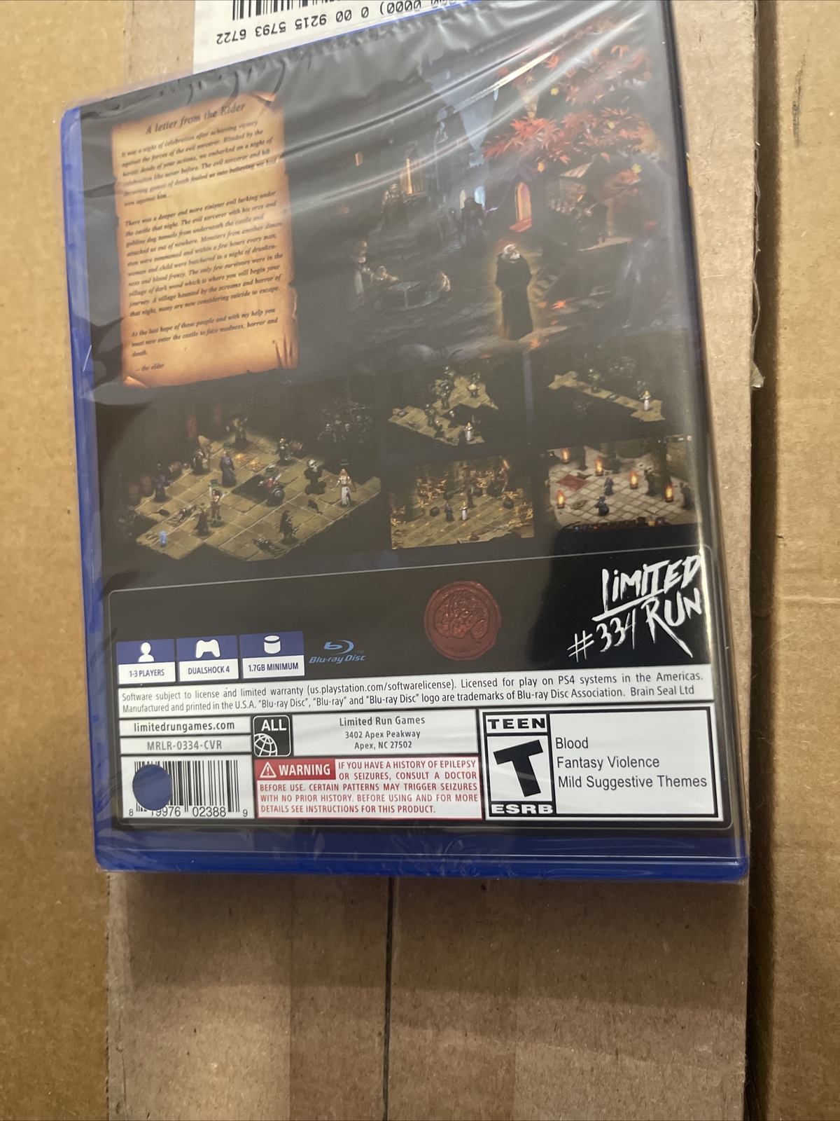 Dark Quest II 2 PlayStation 4 PS4 Limited Run Games LRG #334