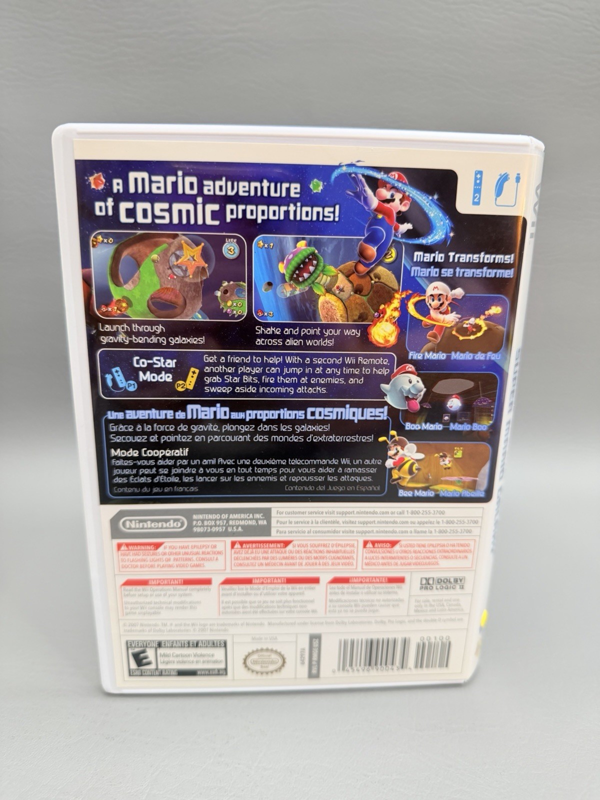 Super Mario Galaxy Nintendo Wii Complete CIB – Top Quality + 1yr Warranty