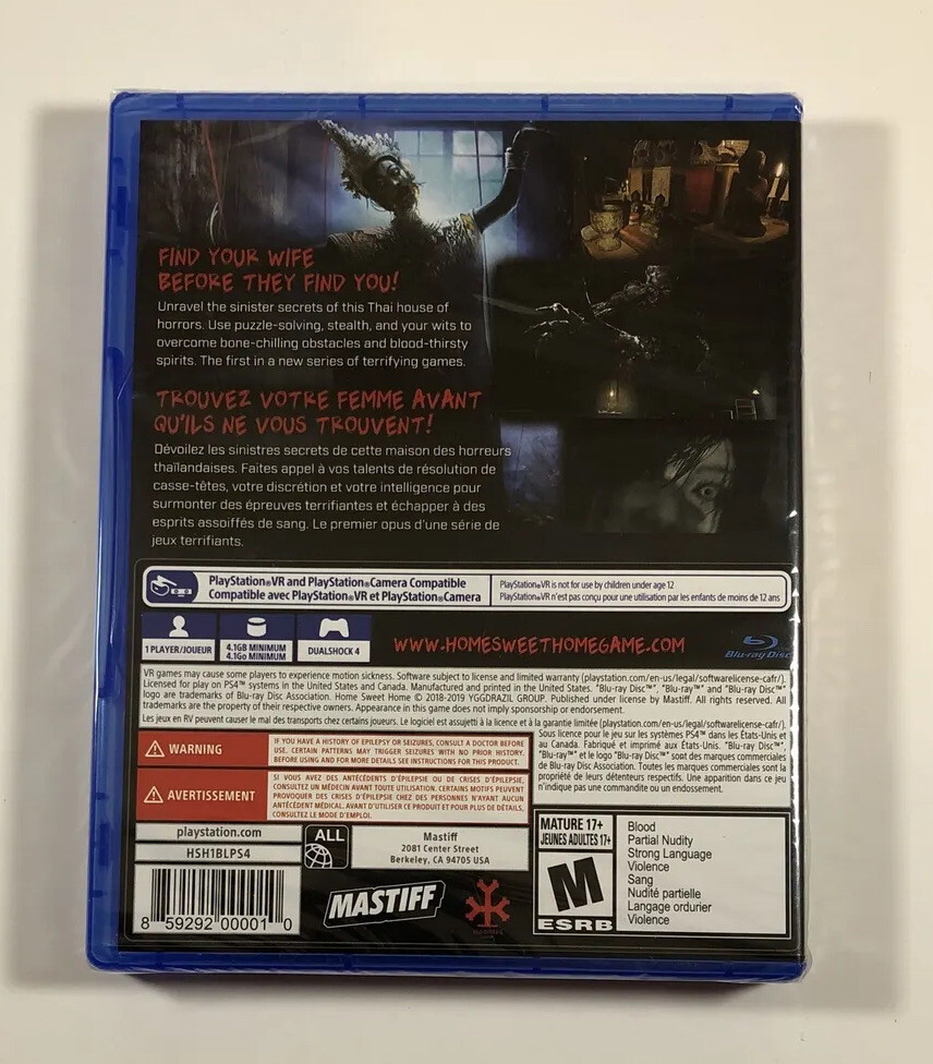 Home Sweet Home (Sony PlayStation 4) PS4 PSVR VR Horror RARE – Ships Today!