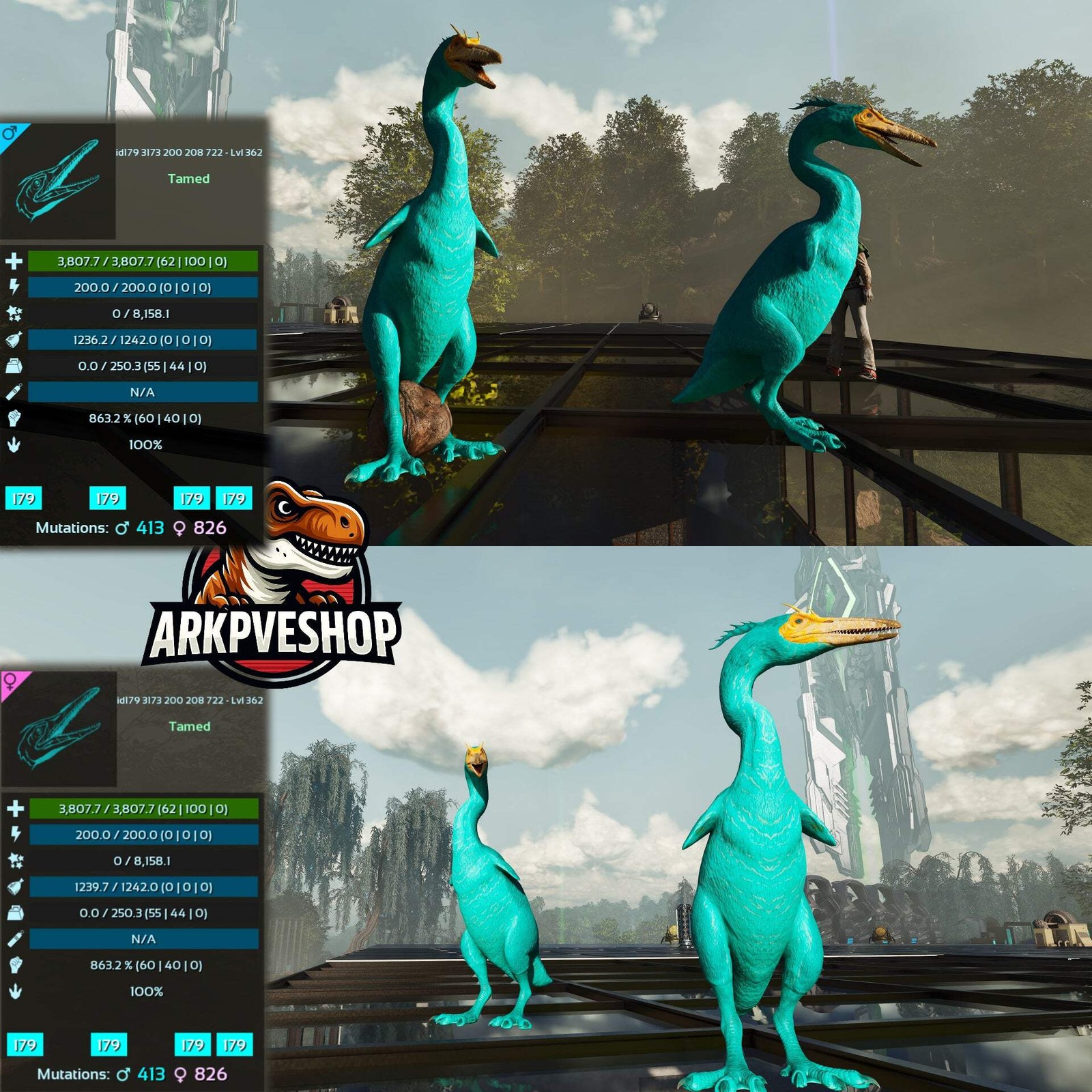 Hesperonis 863.2%melee Golden egg farmer ASA PVE 🦖ARK Survival Ascended