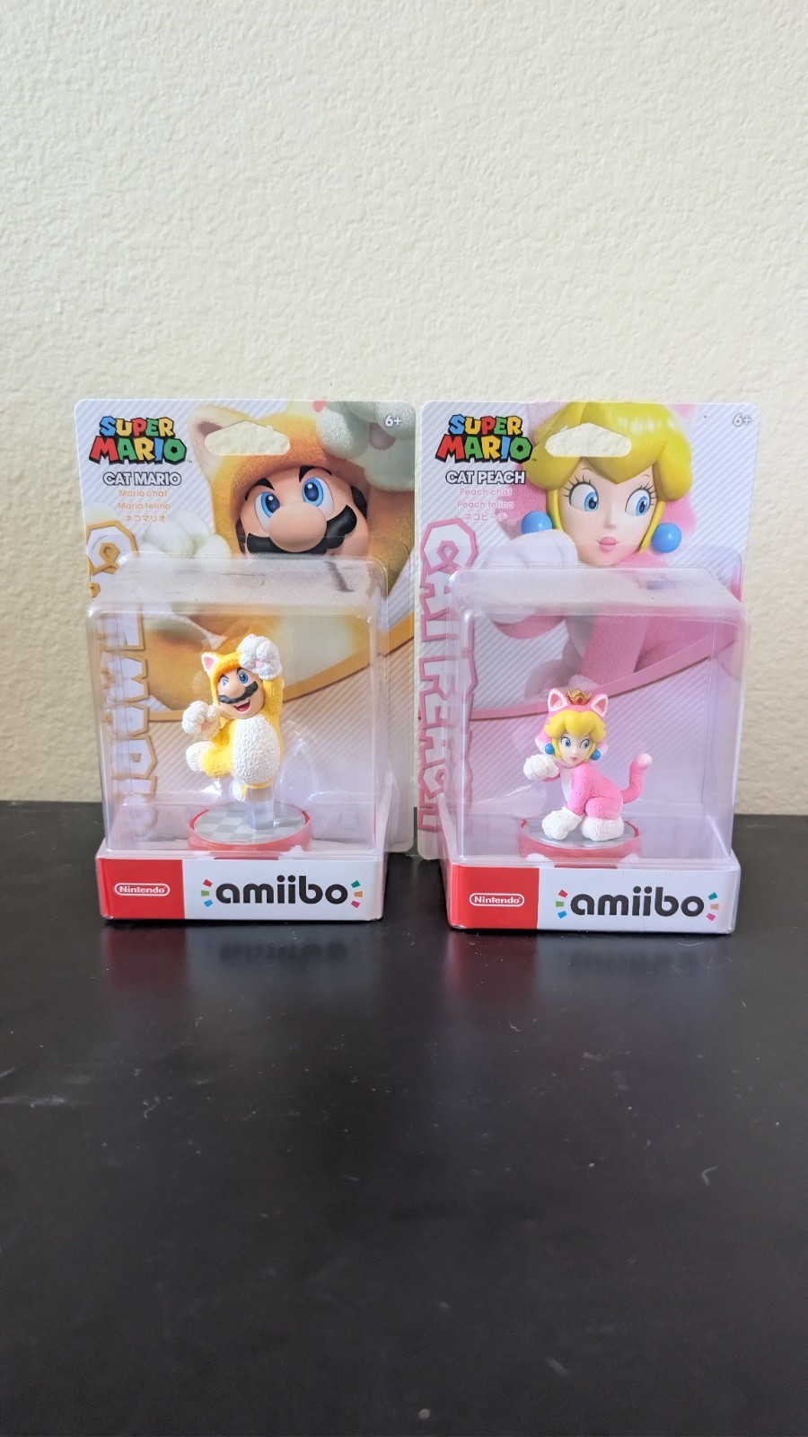 Super Mario Series amiibo (Loose) + Cat Mario and Cat Peach (boxed)