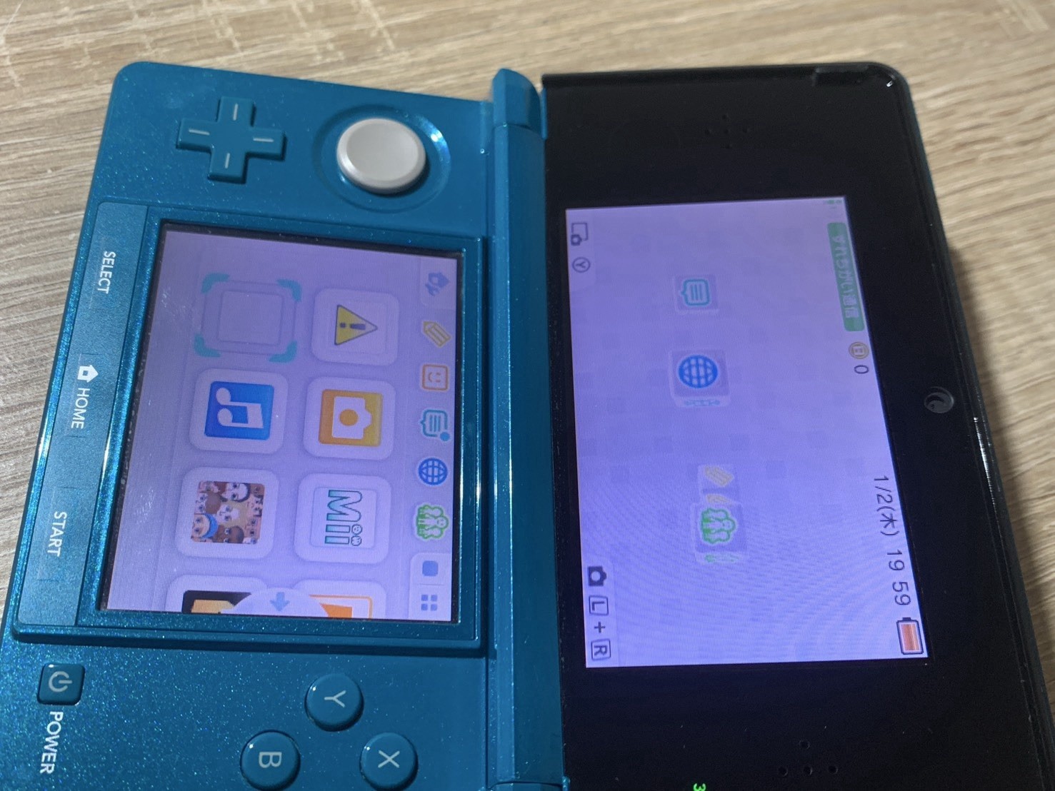 1169 Nintendo 3DS Aqua Blue Excellent TESTED