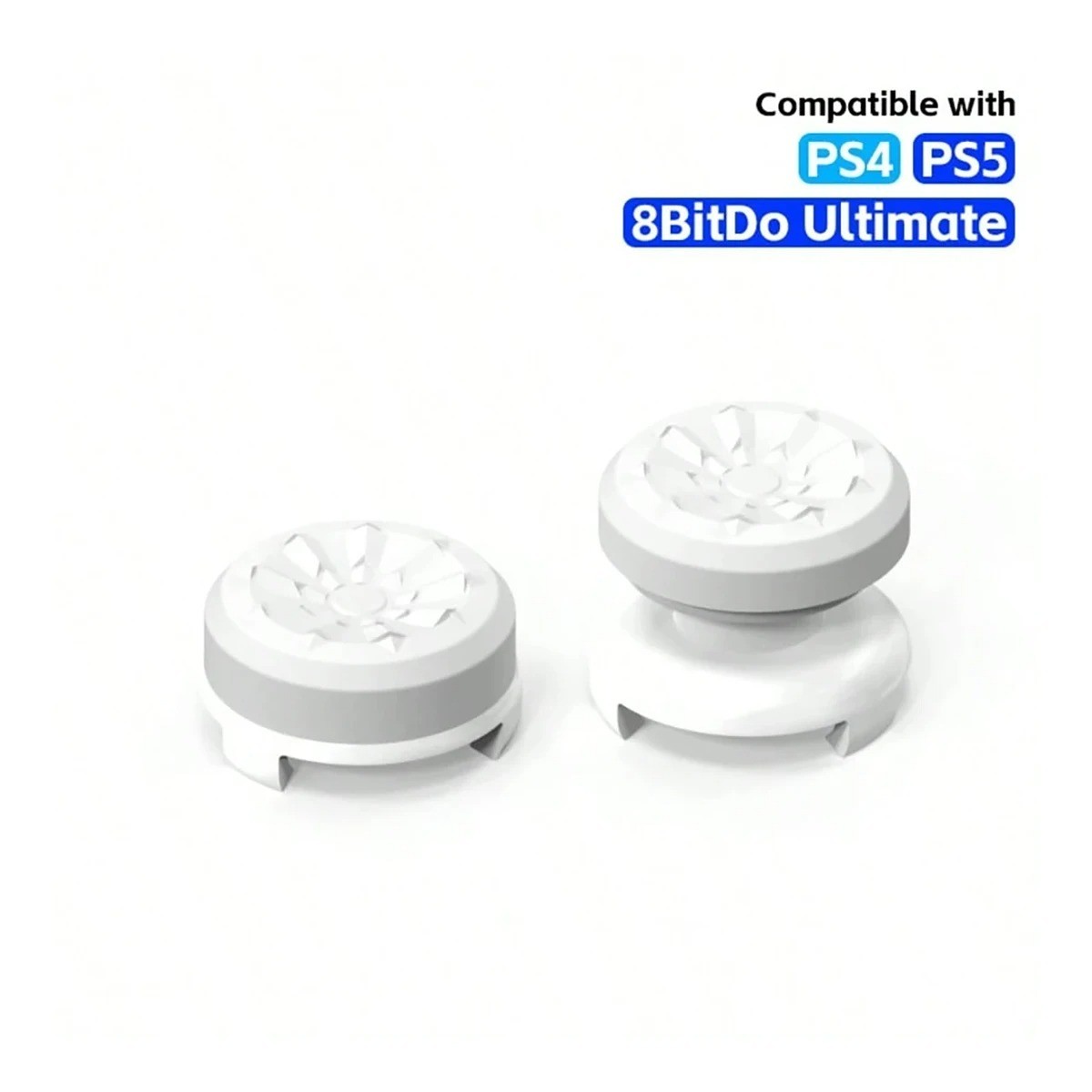 2PCS Silicone Thumb Grips for PS5 PS4 Controller Analog Joystick Caps Covers