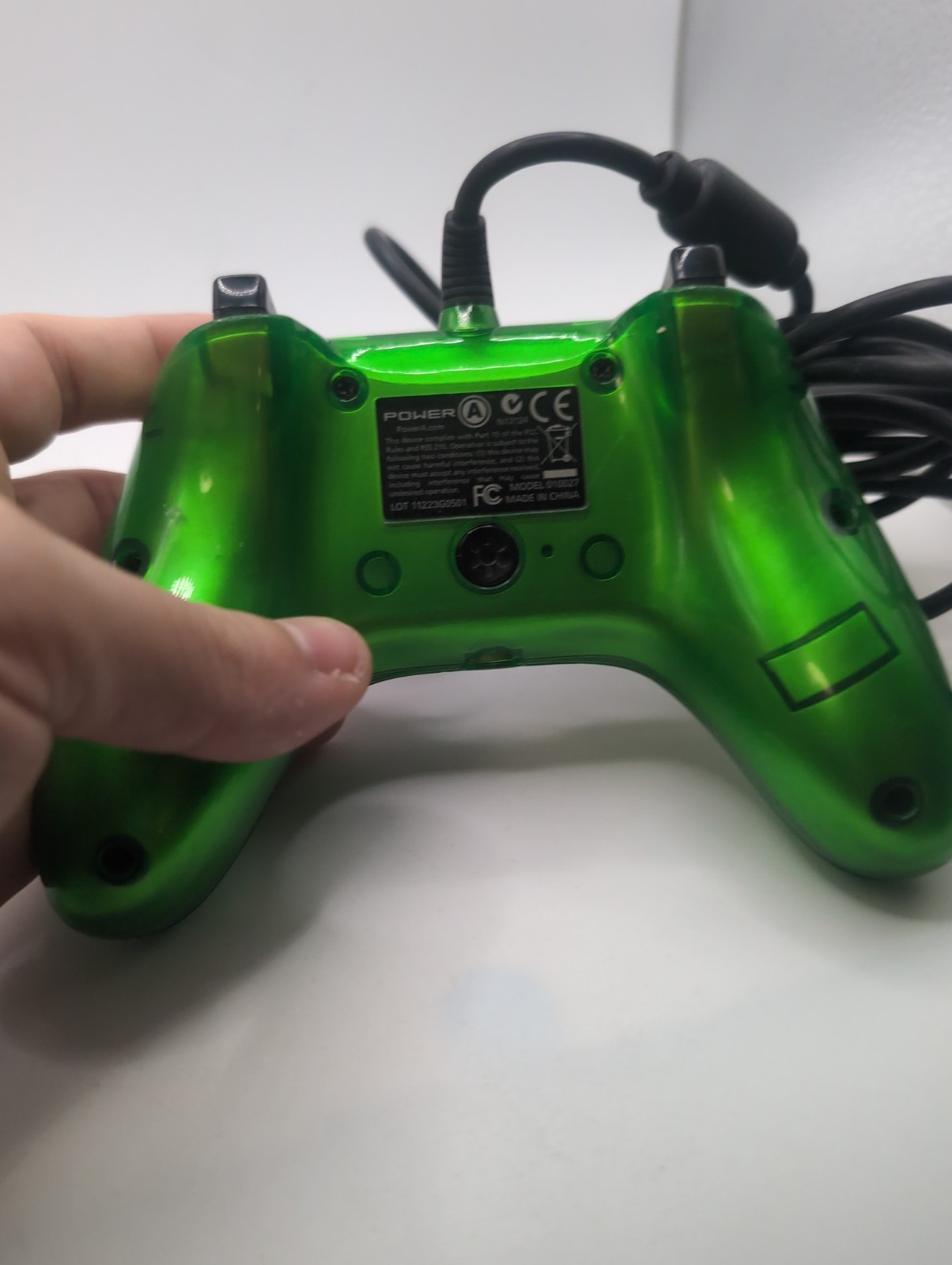 Power A Mini Green Liquid Metal Xbox 360 Controller Tested Working
