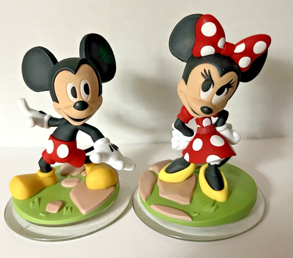 Disney Infinity 3.0 Edition MICKEY and MINNIE MOUSE Action Figures–pre-owned
