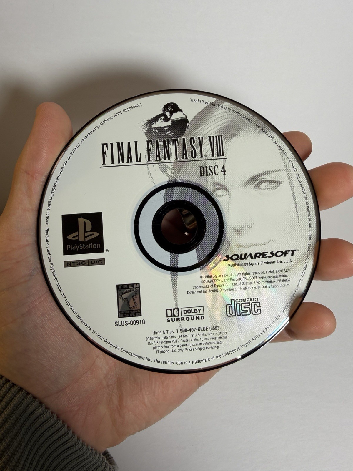 Final Fantasy VIII 8 (PlayStation 1, 1999) PS1 Discs 1,2,3, & 4 Only – Tested