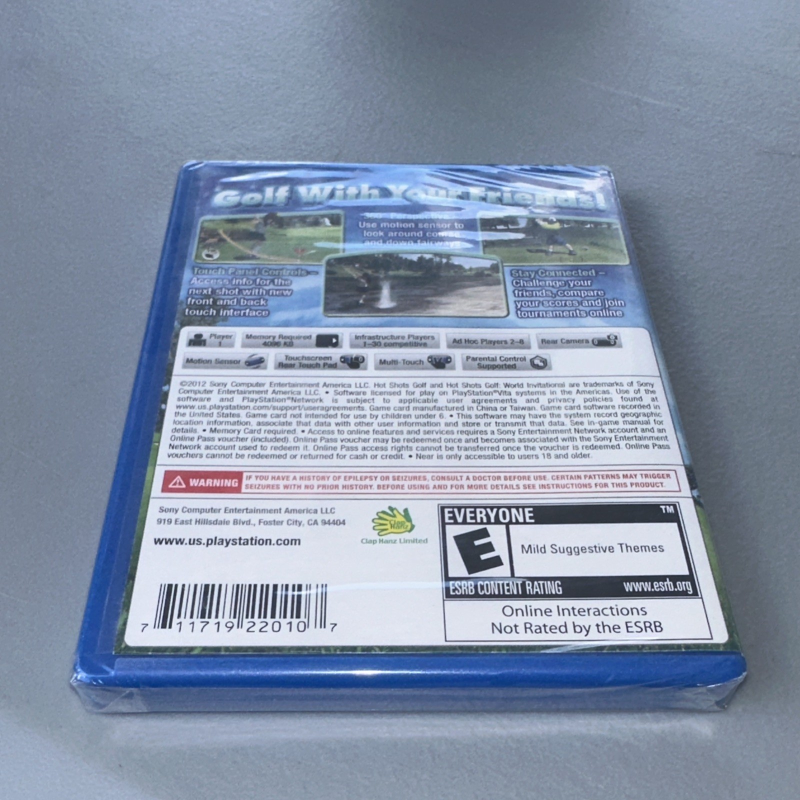 Hot Shots Golf: World Invitational (Sony PlayStation Vita 2012) Brand New Sealed