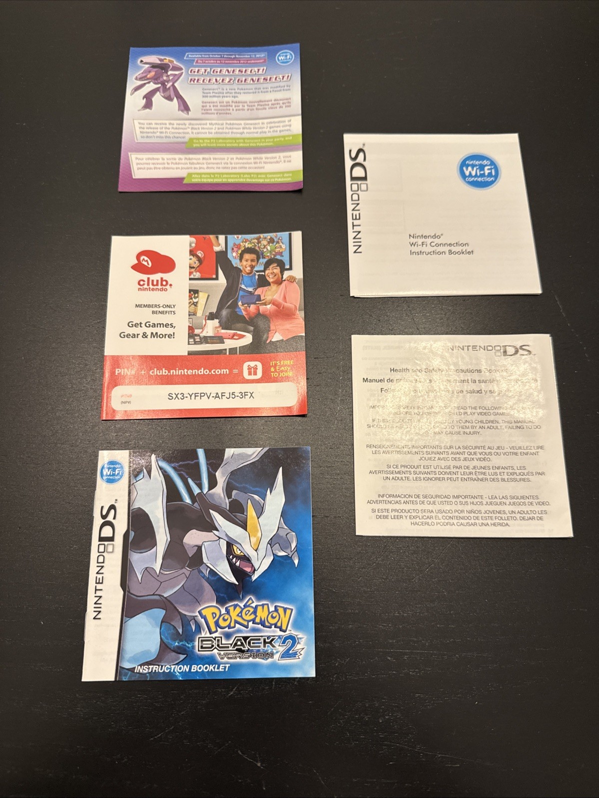 Pokémon Black 2 Version Nintendo DS 2012, Complete in Box with Manuals Tested