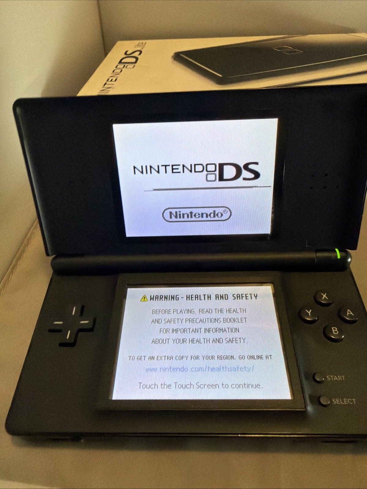 Nintendo DS Lite Onyx Black USG-001 Complete In Box CIB” Please Read”