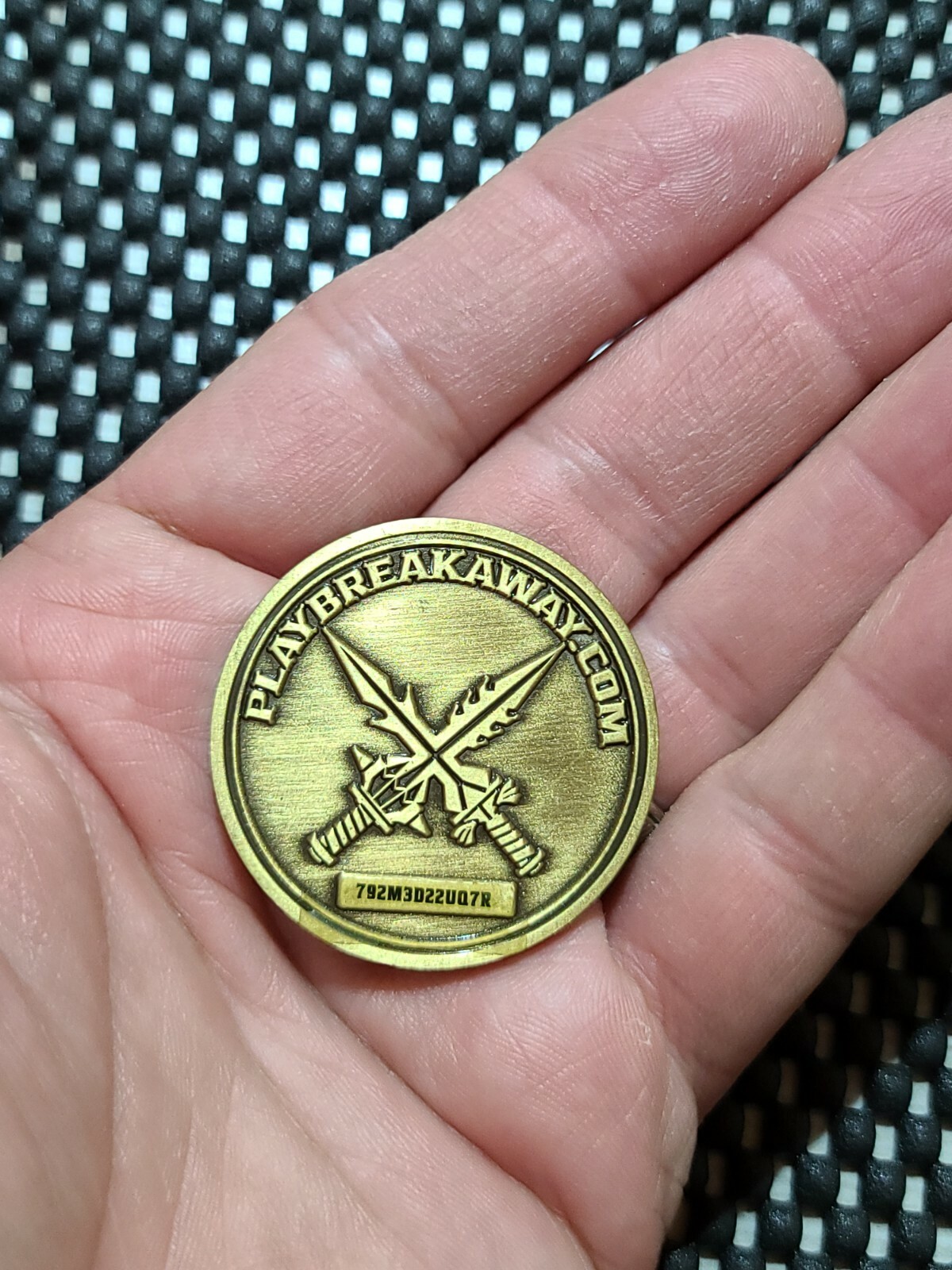 Amazon cancelled/dead video game BREAK AWAY Alpha Coin medal token promo Rare