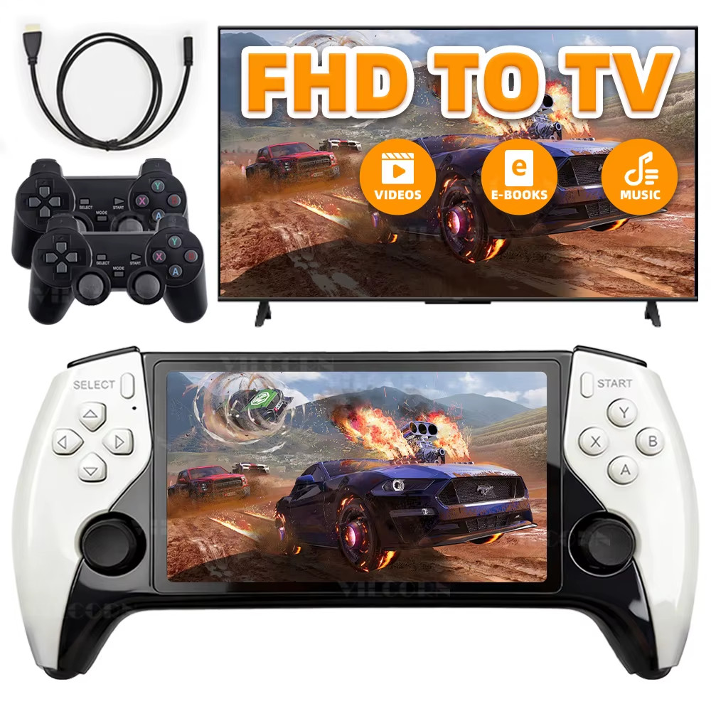 SF3500 5″ Handheld Game Console for PS1 GBA SNES MAME Retro Gaming