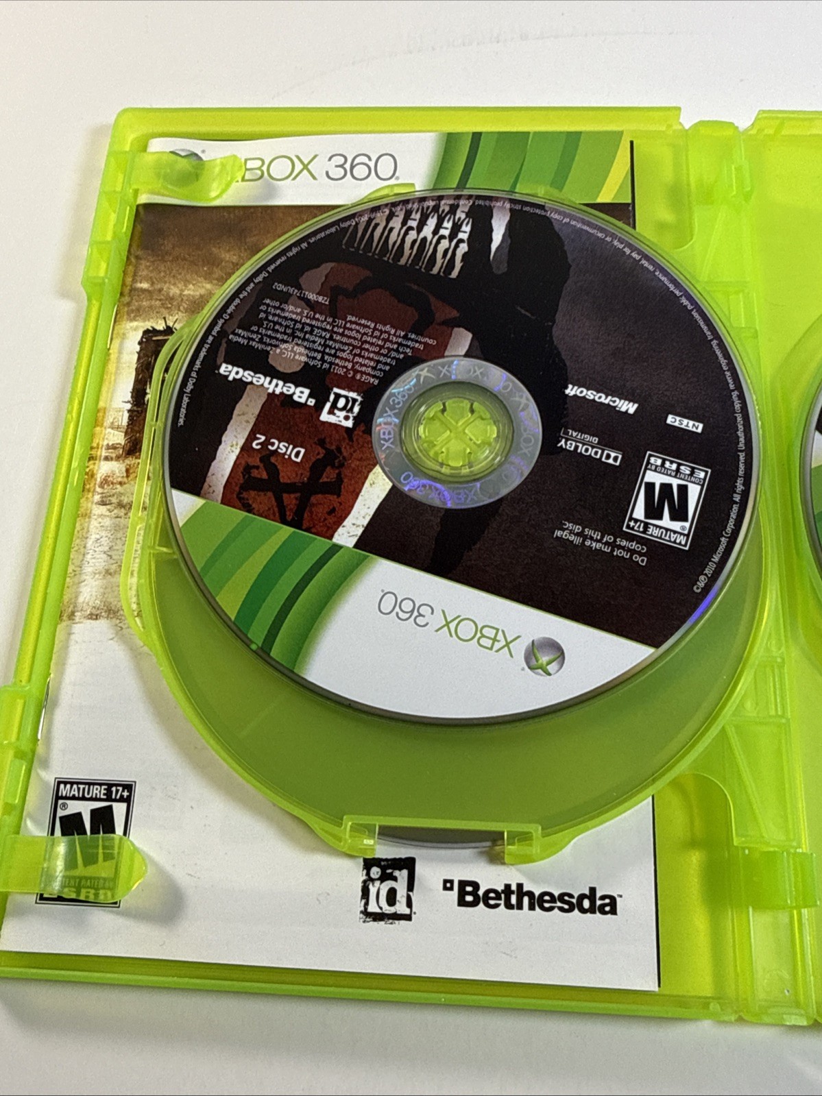Rage (Microsoft Xbox 360, 2011) Complete Tested Working