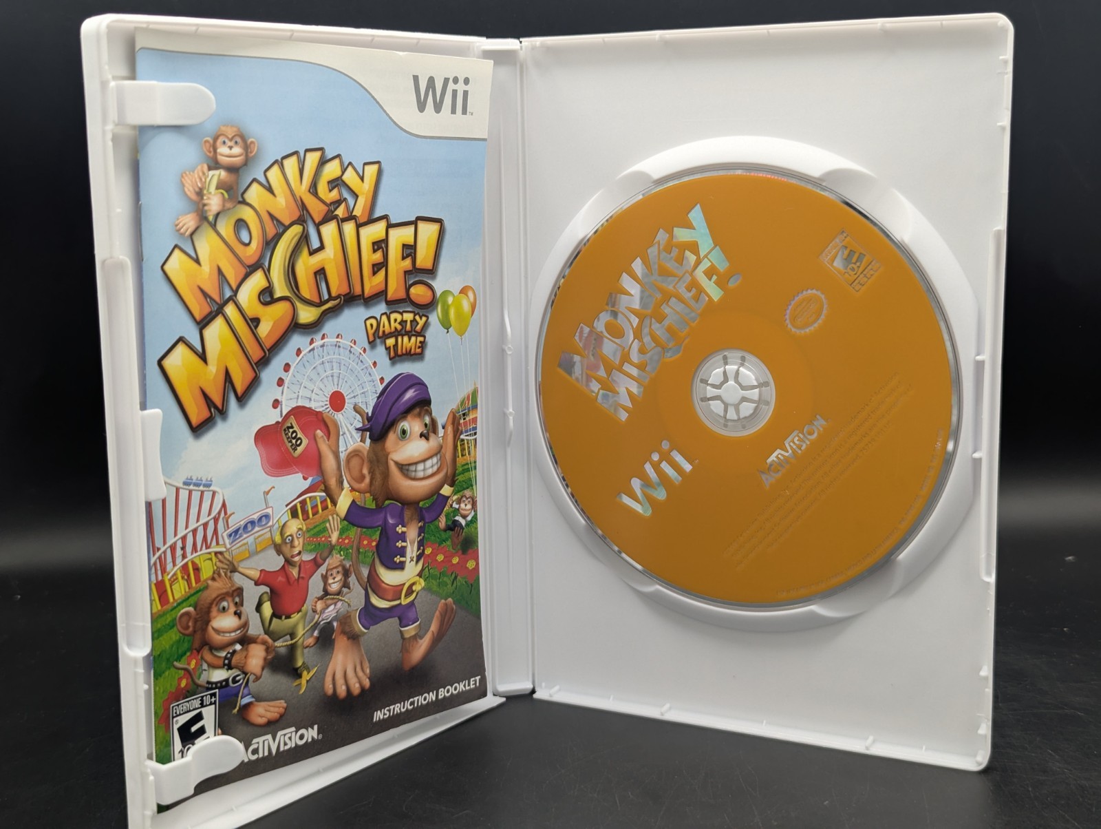 Monkey Mischief Party Time ( Nintendo Wii ) CIB – Near Mint Disc-Tested-Pristine