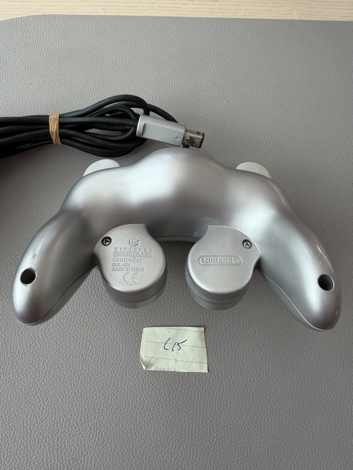 OEM Nintendo T3 GameCube Controller Authentic Tested Tight Stick Clean Silver GC