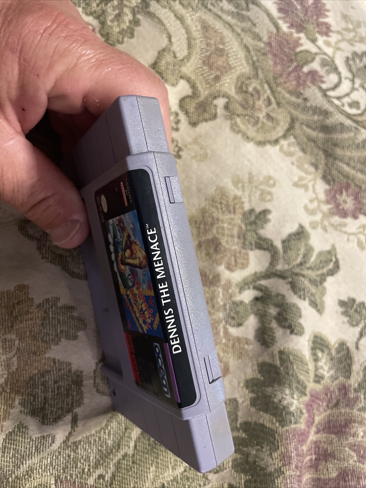 Dennis the Menace (Super Nintendo SNES, 1993) Authentic Tested !!