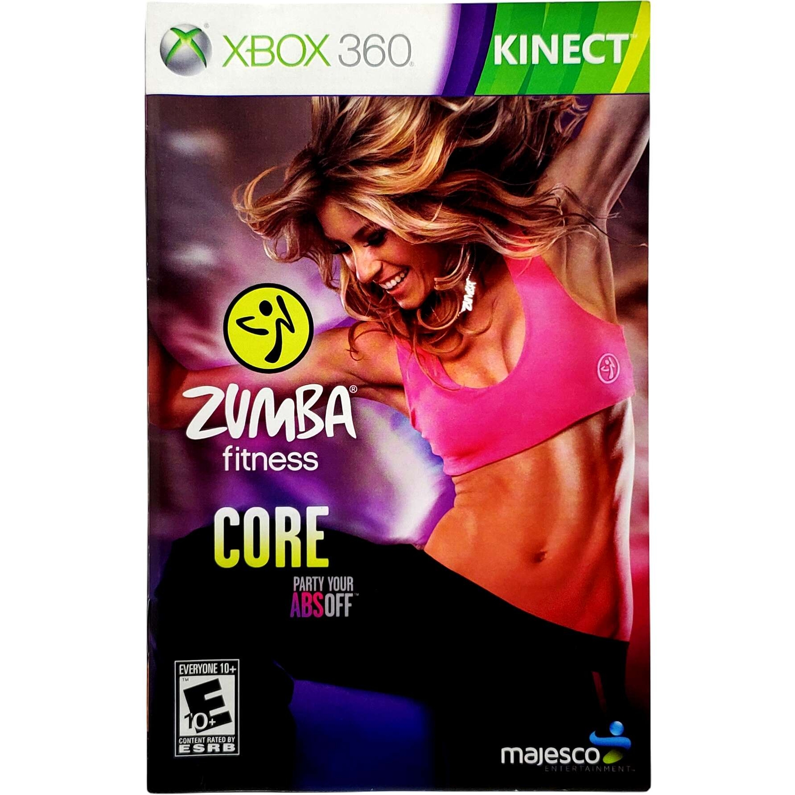 (Manual Only) Zumba Fitness Core – Microsoft Xbox 360 Pristine Tested Authentic