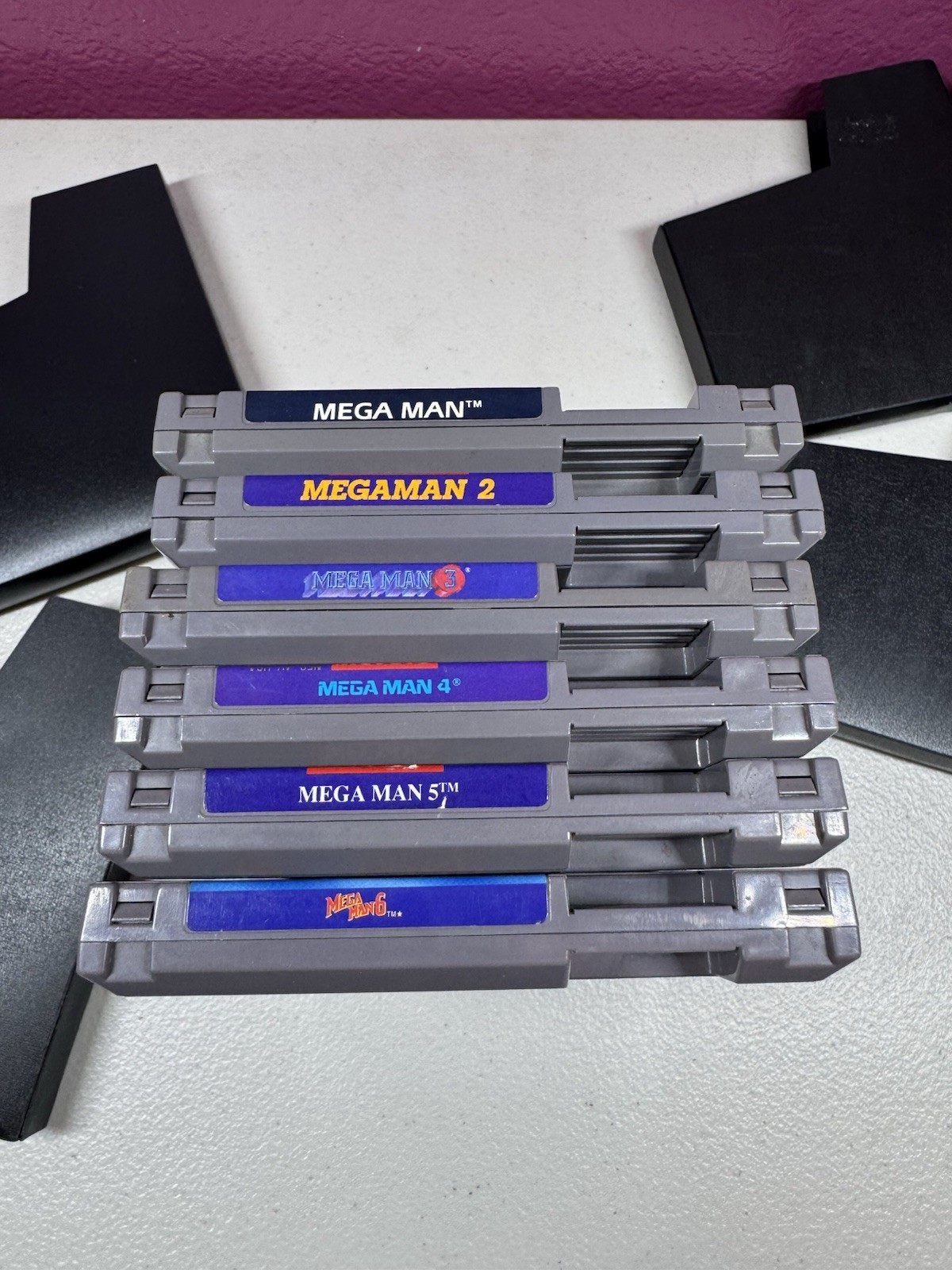 NES Nintendo Mega Man 1-6 Lot 1 2 3 4 5 6 Authentic Tested