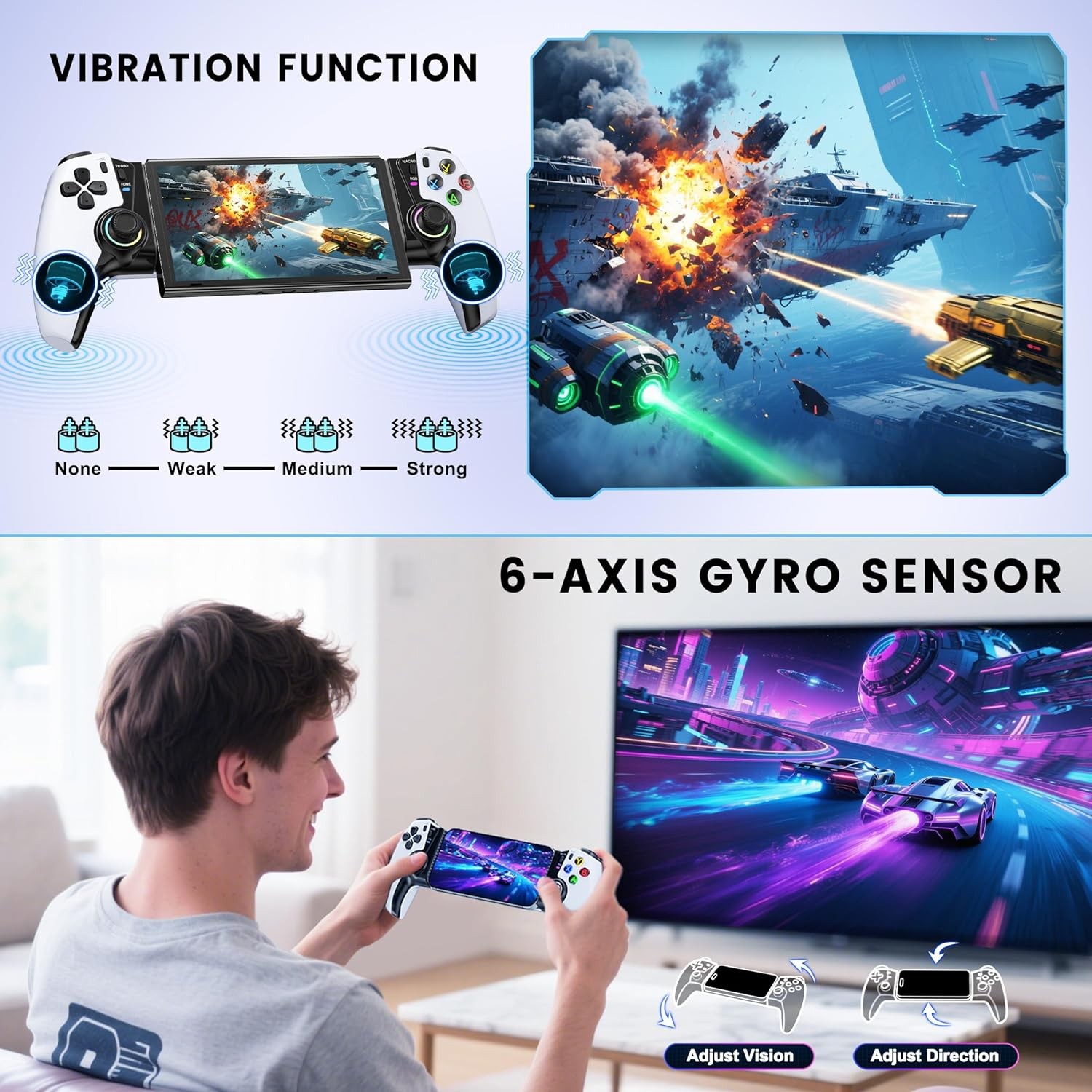 Mobile Gaming Controller for iPhone/Android/Switch 2/Switch/OLED/iPad Mini