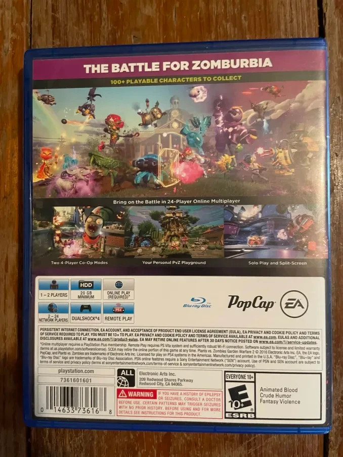 Plants Vs Zombies Garden Warefare 2 – PS4 (CIB) Only at Walmart Exclusive