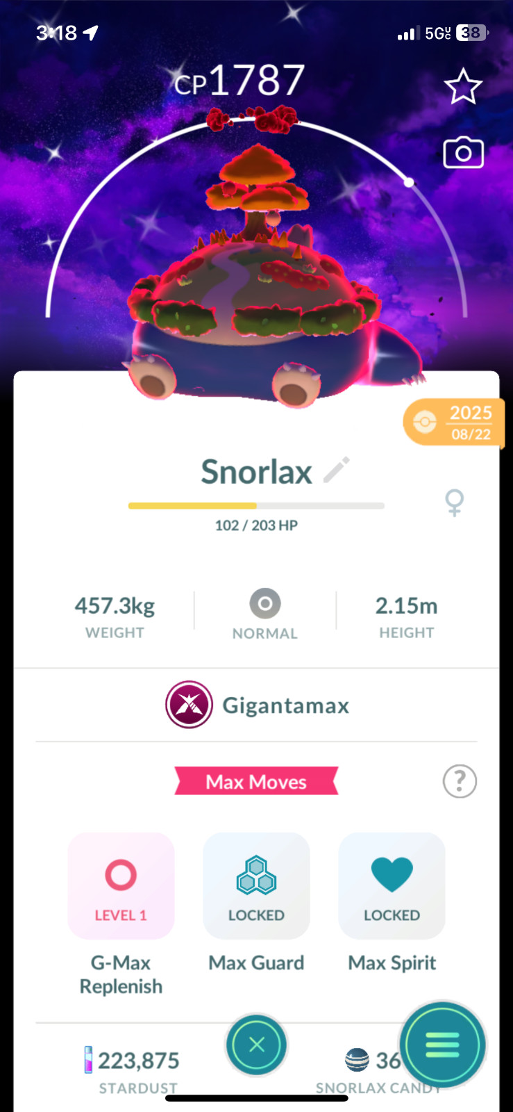 Shiny Gigantamax Gengar Machamp Lapras Kingler Charizard Dark Skies background💥
