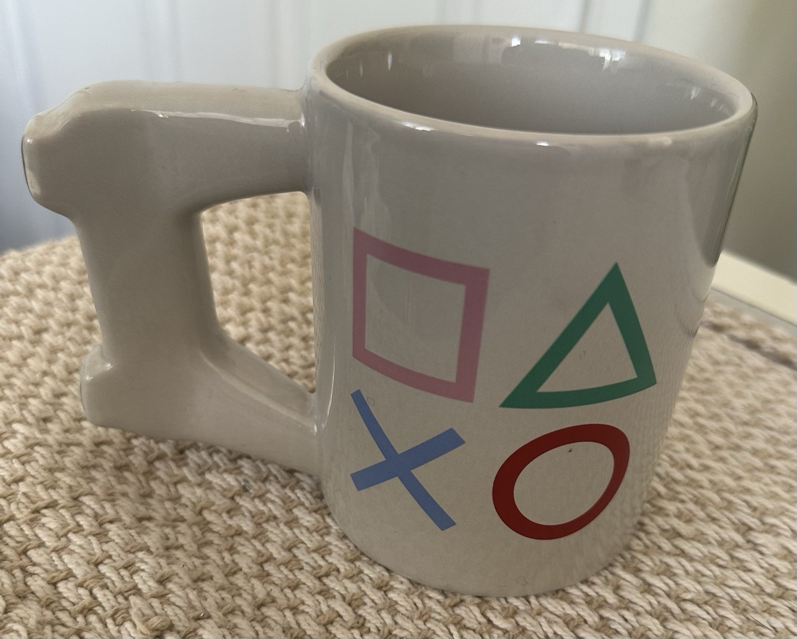 Paladone PlayStation Ceramic Mug w/ Controller Handle, Gray (PA062520)