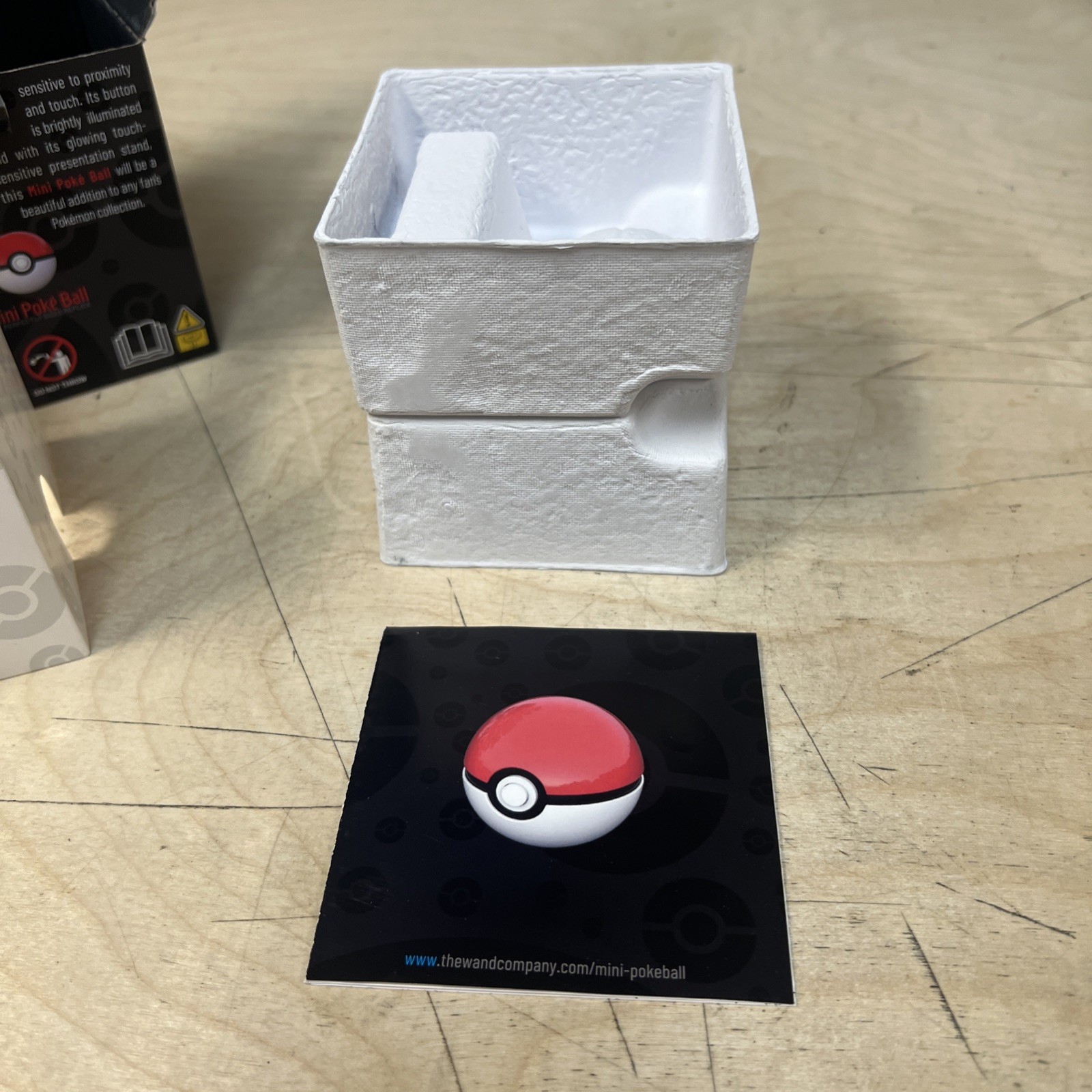 Pokemon Mini Ball Replica The Wand Company TWC Red White Pokeball