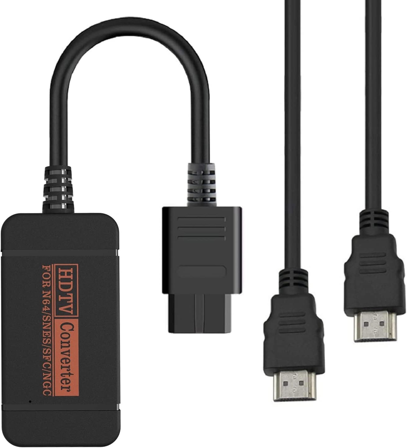 N64 HDMI Adapter, HDMI Converter with HDMI Cable for N64/Gamecube/SNES