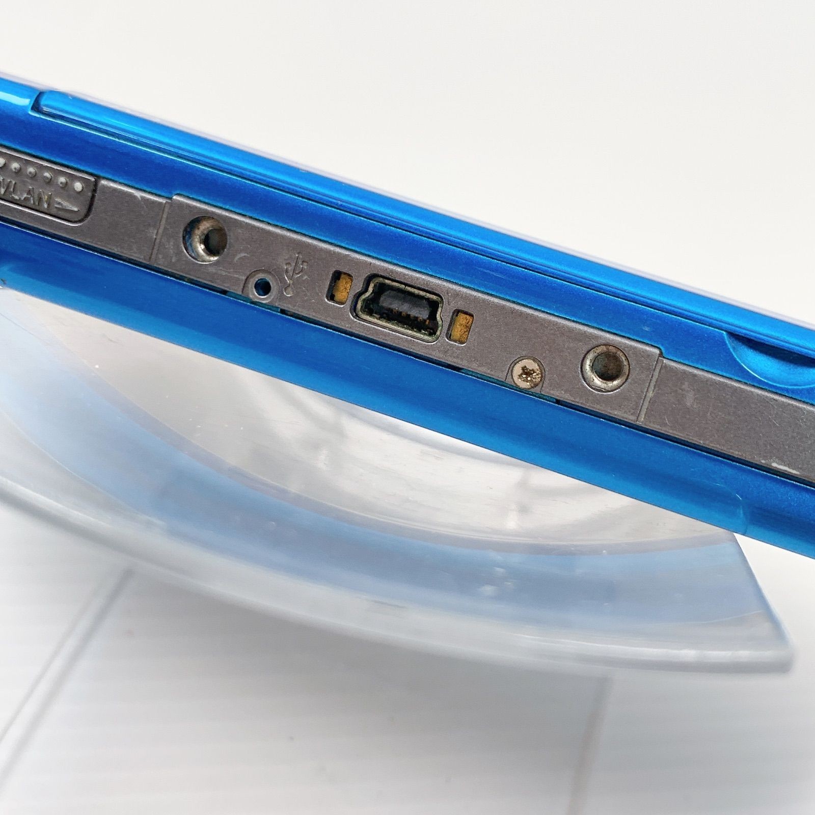 PSP Playstation Portable Vibrant Blue PSP 3000 VB Console USB cable Tested Japan
