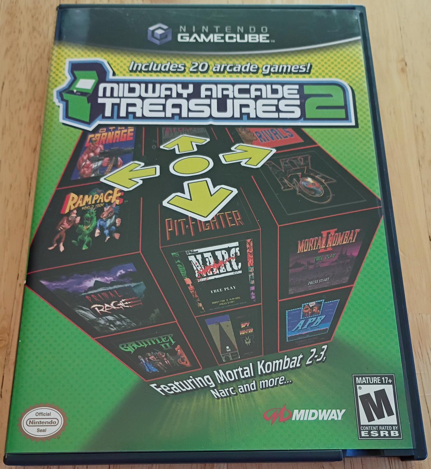 Nintendo Gamecube Midway Arcade Treasures 2 2004 Complete Manual – Untested