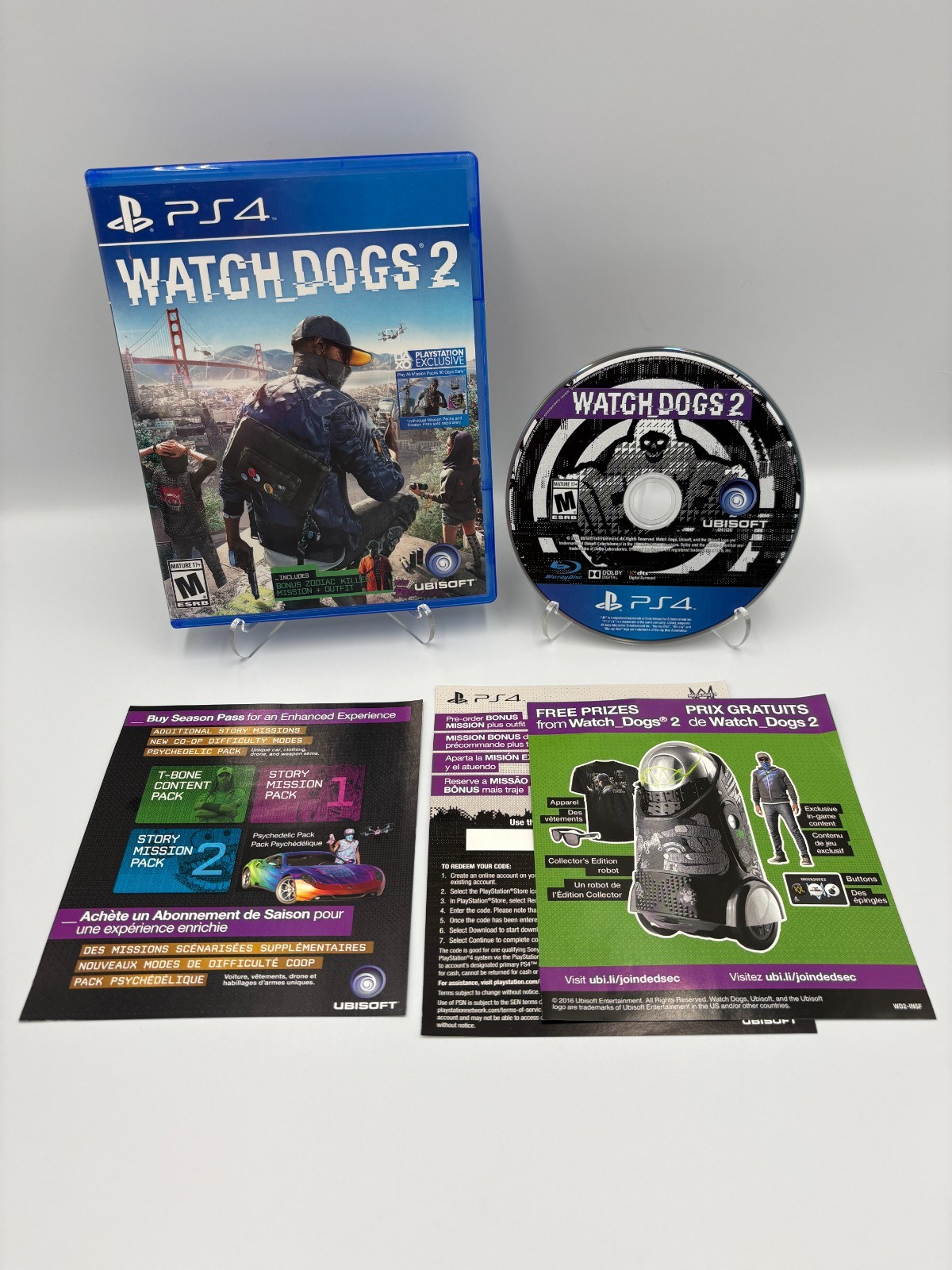 Watch Dogs 2 – Sony PlayStation 4 PS4 – CIB w/ Inserts – Tested – Free Shipping