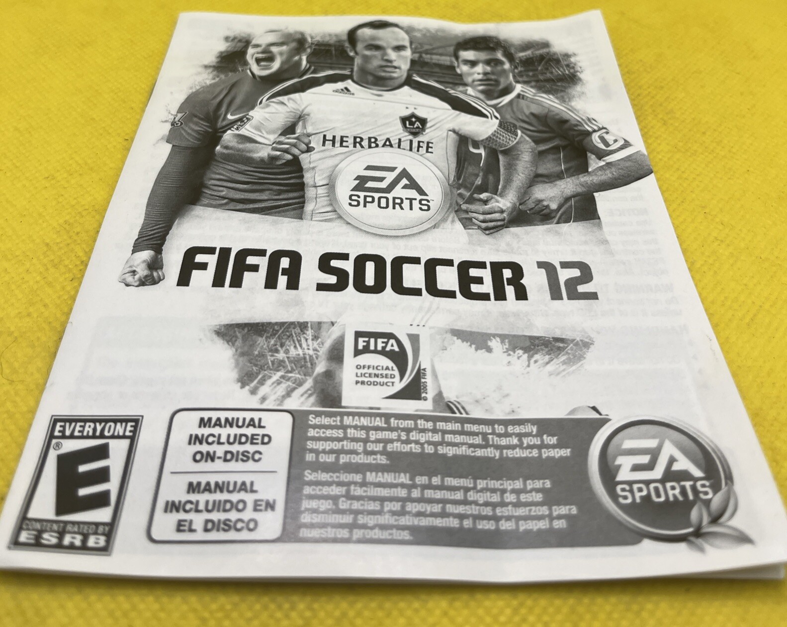 FIFA Soccer 12 (Sony PlayStation 3, 2011, PS3 w/ Manual, Works Great)
