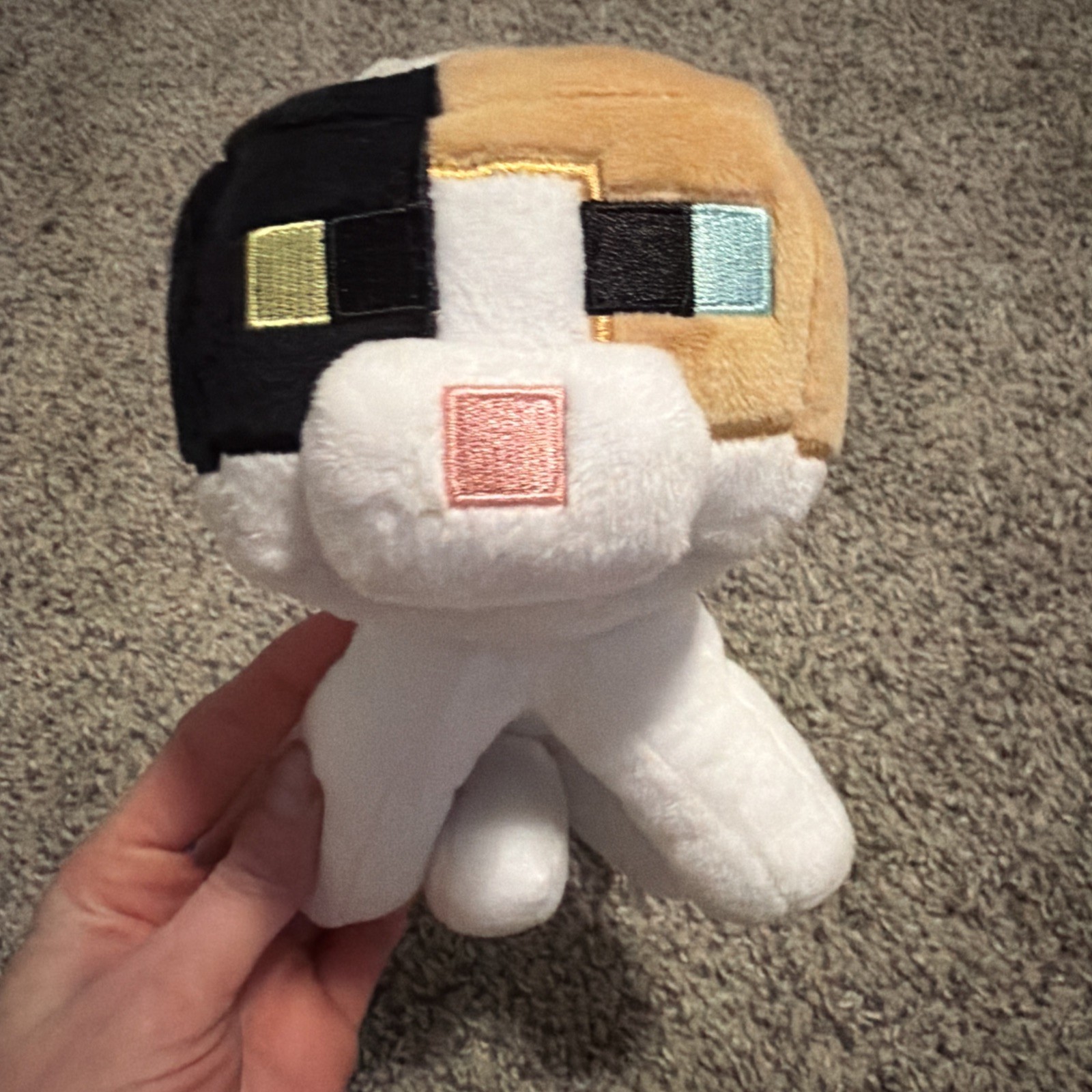 JINX Mojang Minecraft Calico Cat Plush Doll Official Merchandise NWOT