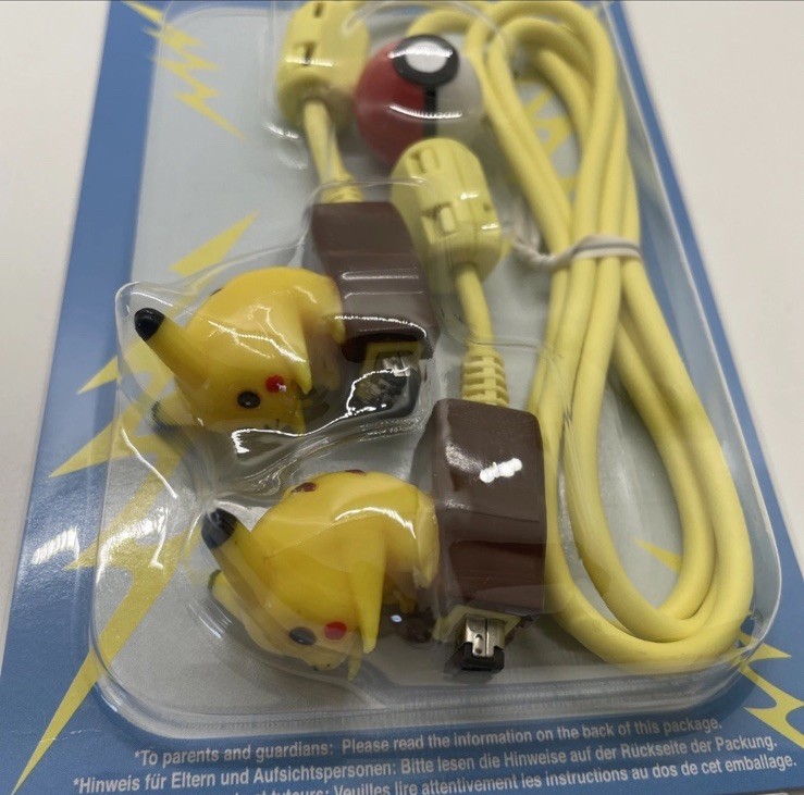 Pokémon Pikachu Link Cable Kemco Nintendo GameBoy Color Pocket Vintage